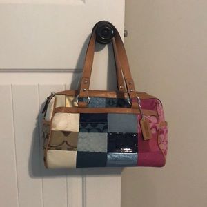 Authentic Coach patchwork handbag
